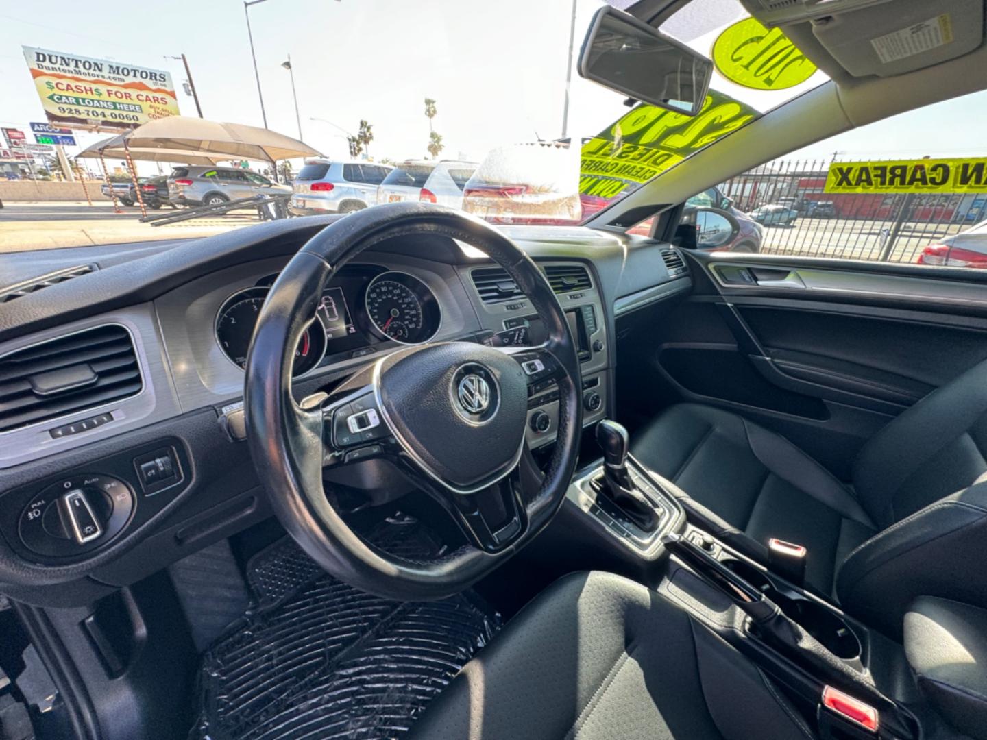 2015 Black Volkswagen Golf (3VW2A7AU5FM) , located at 2190 Hwy 95, Bullhead City, AZ, 86442, (928) 704-0060, 0.000000, 0.000000 - low mileage hard to find volkswagen golf diesel. bluetooth, backup camera, leather, moonroof. Fender stereo system. This car is super clean and runs great. - Photo#8